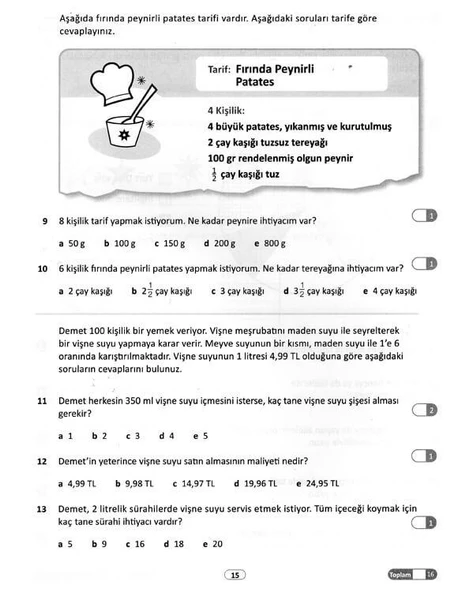 10 Dakikalık Testler Matematik ve Görsel Zeka 9 ve 10 Yaş Dikkat ve Zeka Akademisi - 2
