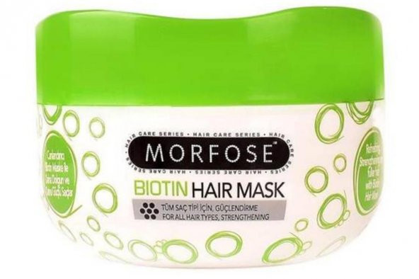 Morfose Professional Saç Maskesi Biotin-Yeşil (Hair Mask) 500 Ml.