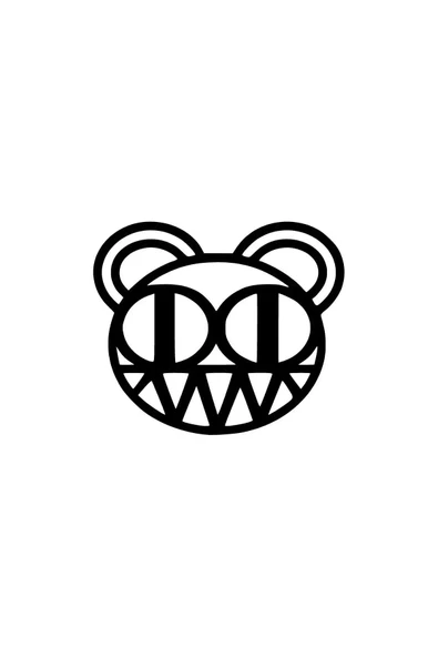 Ftmoto  Radiohead Bear - Araç, Oto, Laptop, Duvar Uyumlu Sticker 20*16 Cm