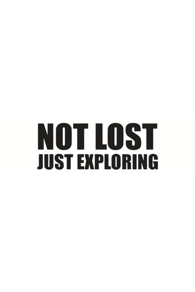 Ftmoto  Not Lost Duvar Dekor Sticker 40 X 16 Cm