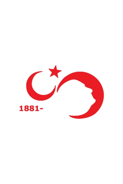 Ftmoto  Türk Bayrağı 8 Duvar Dekor Sticker Kırmızı 80 X 40 Cm