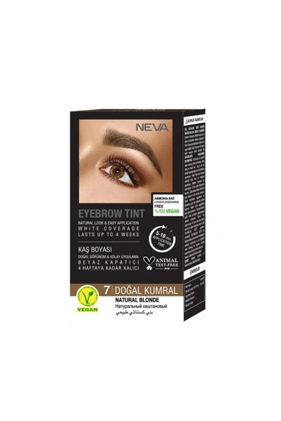 Kaş Açıcı Krem-Kaş Boya Seti 7 Doğal Kumral - Resim 2