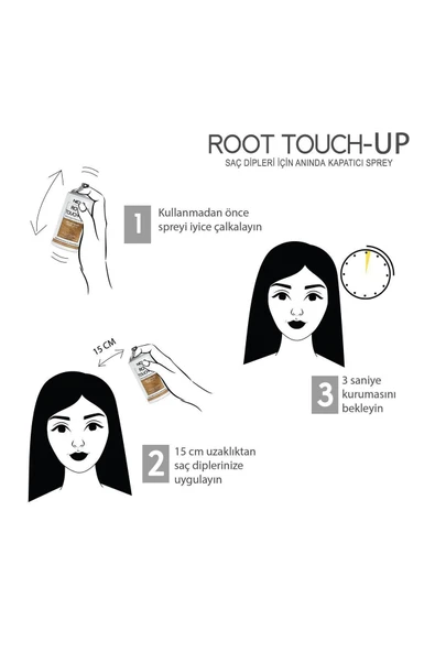 Sarı Saç Dipleri Için Anında Kapatıcı Sprey 75ml - Resim 5