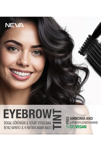 Kaş Boyası Seti (vegan) 1 SAF SİYAH - Pure Black - Resim 4