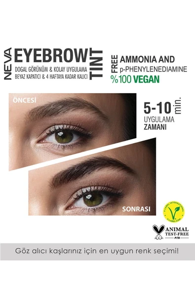 Kaş Boyası Seti (vegan) 1 SAF SİYAH - Pure Black - Resim 2