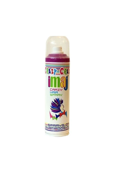 Crazy Hair Geçici Renkli Saç Spreyi Mor 100ml