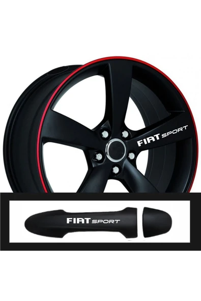 Ftmoto  Fiat Freemont İçin Uyumlu Aksesuar Oto Kapı Kolu/Jant Sticker 10 Adet 10*1,5 Cm