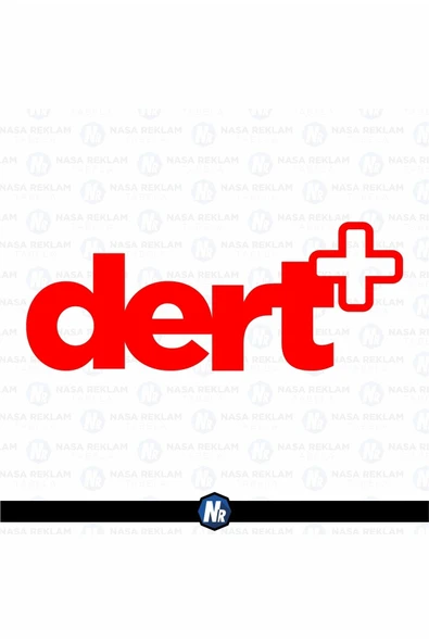 Ftmoto  Nasa Reklam 20x8 Cm Dert Plus Oto Sticker Araba Cam Sticker