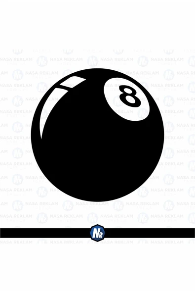 Ftmoto  Nasa Reklam 20x20 Cm Sekiz Top Oto Sticker Araba Cam Sticker