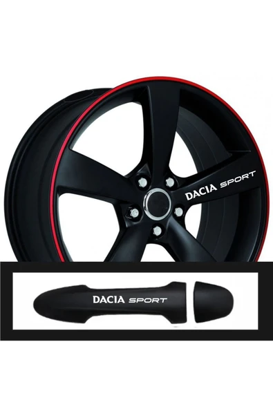 Ftmoto  Dacia Lodgy İçin özel yeni uyumlu Aksesuar Oto Kapı Kolu/Jant özel yeni sticker 10 Adet 10*1,5 Cm