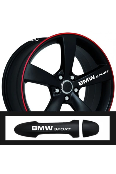 Ftmoto  Bmw İx3 İçin Uyumlu Aksesuar Oto Kapı Kolu/Jant Sticker 10 Adet 10*1,5 Cm