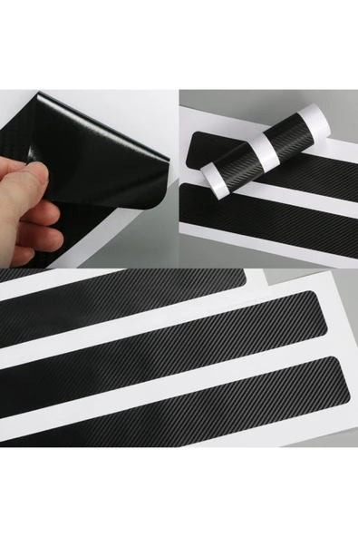 Ftmoto  Hyundai Tucson Için Karbon Kapı Eşiği Sticker ( 4 Adet ) - Resim 4