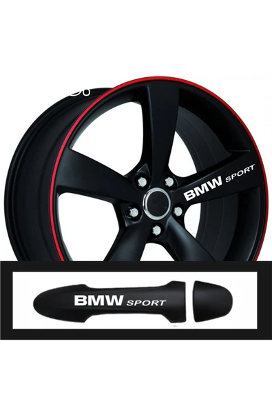 Ftmoto  FinDit BMW 520 Kapı Kolu Jant Sticker 10 Adet