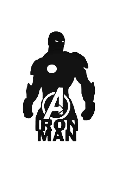 Ftmoto  Iron Man Oto  sticker 25 x 37 Cm Ft