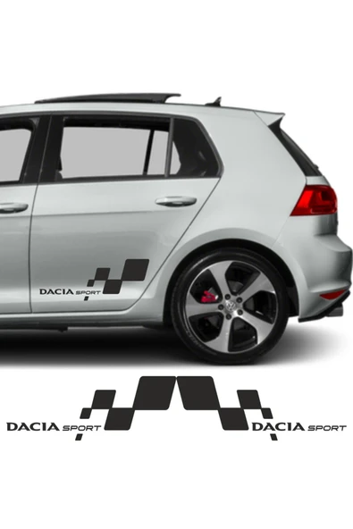 Ftmoto  Dacia Logan İçin özel yeni uyumlu Aksesuar Yan Sport 28*13
