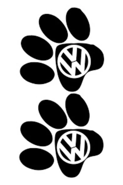 Ftmoto  Volkswagen İçin Uyumlu Aksesuar Hayvan Ayak İzi Oto Arkası Sticker 10*10 Cm