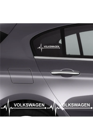 Ftmoto  Volkswagen Golf İçin özel yeni uyumlu Aksesuar Oto Ritim özel yeni sticker 2 Adet 20*9 Cm