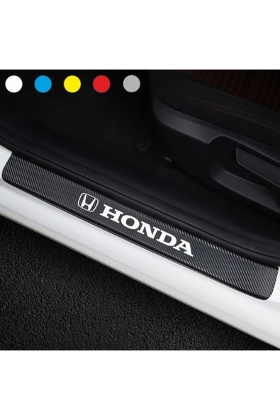 Ftmoto  Honda İçin özel yeni uyumlu Aksesuar Oto Kapı Eşiği özel yeni sticker Karbon 4 Adet