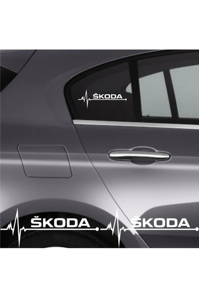 Ftmoto  Skoda Octavia İçin özel yeni uyumlu Aksesuar Oto Ritim özel yeni sticker 2 Adet 20*9 Cm