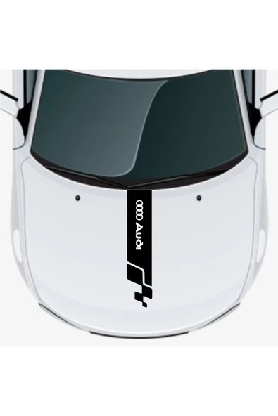 Ftmoto  Audi 100 İçin özel yeni uyumlu Aksesuar Oto Kaput Şerit özel yeni sticker