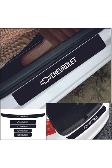 Ftmoto  Chevrolet İçin özel yeni uyumlu Aksesuar Oto Bagaj Ve Kapı Eşiği özel yeni sticker Karbon