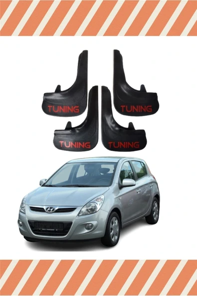 Ftmoto  Hyundai I20 2008-2011 Tunıng Yazılı 4'lü Tozluk Çamurluk Paçalık