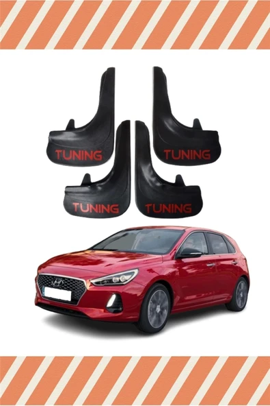 Ftmoto  Hyundai I30 Tunıng Yazılı 4'lü Tozluk Çamurluk Paçalık