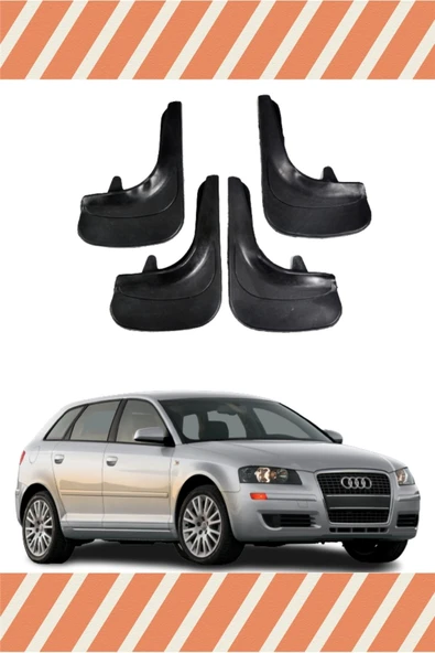 Ftmoto  Audi A3 Uyumlu 4'lü Tozluk Çamurluk Paçalık