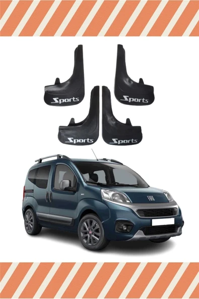 Ftmoto  Fiat Fiorino Tüm Kasalar Sports Yazılı 4'lütozluk Çamurluk Paçalık