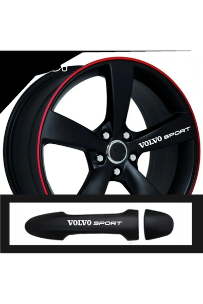 Ftmoto  Volvo XC60 Kapı Kolu Jant özel yeni sticker 10 Adet