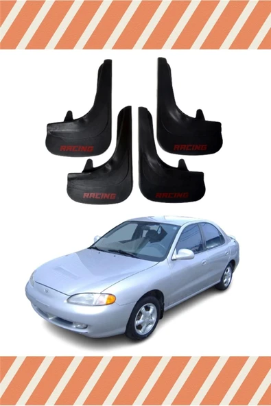 Ftmoto  Honda Elentra 1996-2001 Racing Yazılı 4'lü Tozluk Çamurluk Paçalık