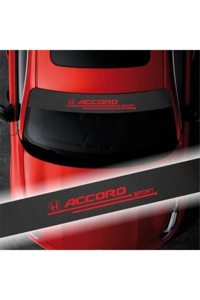 Ftmoto  Honda Accord İçin Uyumlu Aksesuar Oto Ön Cam Oto Sticker Karbon