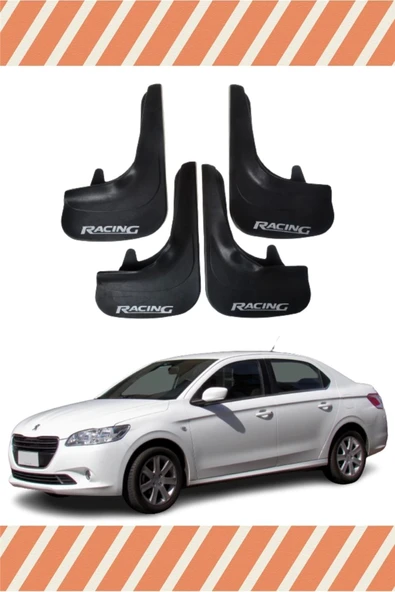 Ftmoto  Peugeot 301 Racing Yazılı 4'lü Tozluk Çamurluk Paçalık