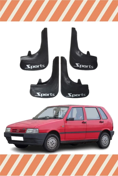 Ftmoto  Fiat Uno Sports Yazılı 4'lü Tozluk Çamurluk Paçalık