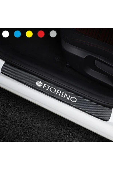 Ftmoto  Fiat Fiorino Için Karbon Kapı Eşiği Sticker ( 4 Adet )