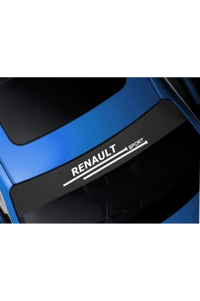 Ftmoto  Renault Optima Için Oto Ön Cam Karbon Sticker 100 X 20 Cm