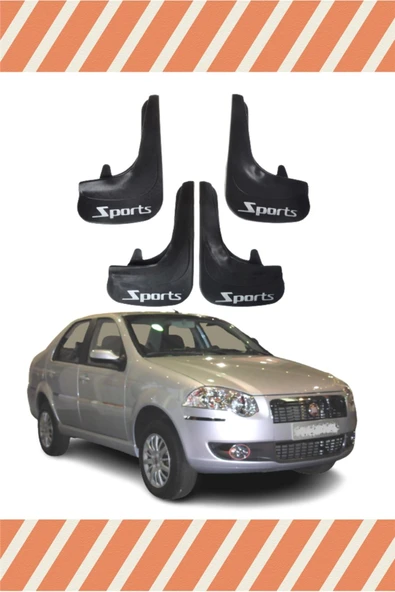 Ftmoto  Fiat Siena Sports Yazılı 4'lü Tozluk Çamurluk Paçalık