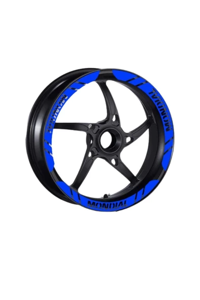 Ftmoto  Uyumlu Mavi 1 Set Jant Şeridi