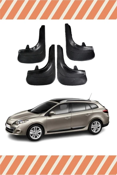 Ftmoto  Renault Megane 3 Stw 2010-2016 4'lü Tozluk Çamurluk Paçalık