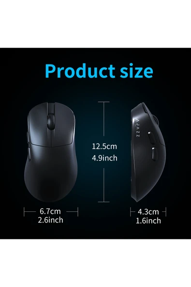 AJAZZ AJ179V2 3 Modlu 1000Hz 12.000 DPI Manyetik Şarj İstasyonlu PAW 3311 Optik Sensör Gaming Mouse - Resim 8