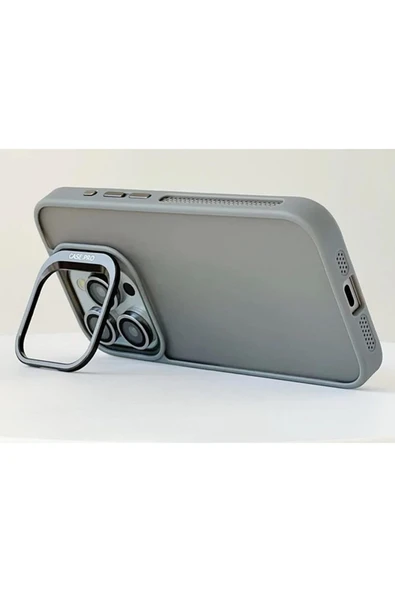 iPhone 12 ile Uyumlu Kamera Lens Aparatlı Stand Olabilen Magsafe ile uyumlu  Magnetic - 2