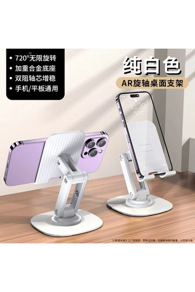 Katlanabilir Stant Business Model ABS + Silikon Materyal Tablet Akıllı Telefon Standı S118 - 2