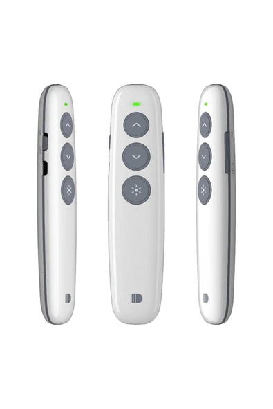 Şarj Edilebilir Kablosuz Lazer Pointer, RF 2.4GHz Powerpoint Clicker Uzaktan Sunum Kumandası Y11 ürün görseli