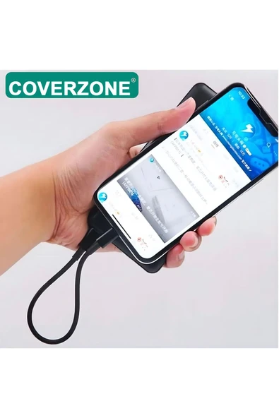 20cm Type-C to Type-C Kablo 60W 20V 3A Şarj Kablo USB C Örgü Quick PD Şarj Kablosu FT-UCA100S - 3