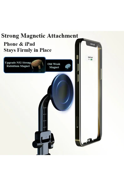 Magsafe ile Uyumlu Açısı Ayarlanabilir Business Model A Sınıfı Malzeme Döner Telefon Stant T13-2 - 2