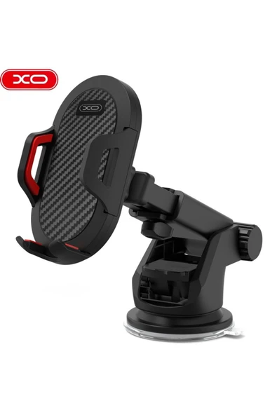 C39 Ayarlanabilir Araba Telefon Tutucu  Vantuzlu Siyah ürün görseli