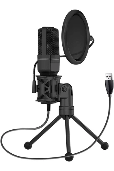Stüdyo Mikrofon 50hz-16khz Kayıt Condenser Masaüstü Yayın Pc Oyun Mikrofonu Sf-777 - 5