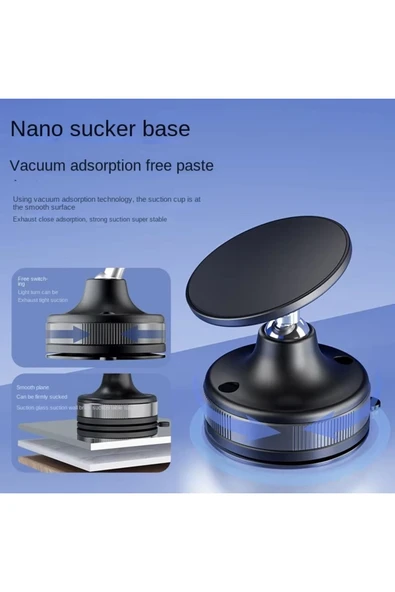 Kablosuz Araç İçi Cep Telefonu Tutucu Araç içi Montaj Güçlü Vakumlu Manyetik Telefon Tutucu CCT29 - Resim 4