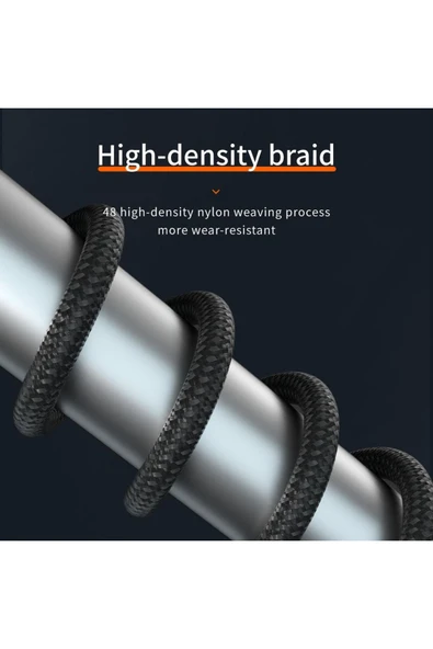 PD60W Hızlı Şarj Kablosu, Led Ekranlı, 480Mbps Type-C to Type-C Kablo, USB C to USB C 1 Metre U05CC3 - Resim 3