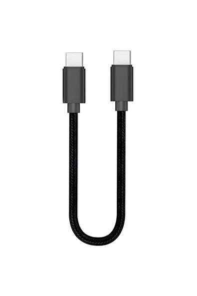 20cm Type-C to Type-C Kablo 60W 20V 3A Şarj Kablo USB C Örgü Quick PD Şarj Kablosu FT-UCA100S